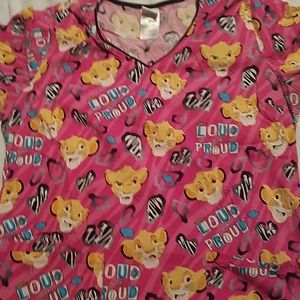 Disney Scrub Top